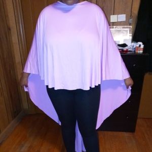 Lavender Poncho Cape Top
